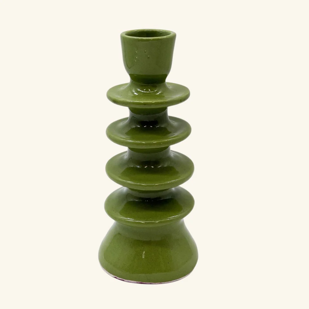 Large Ceramic Candlestick - Image 10