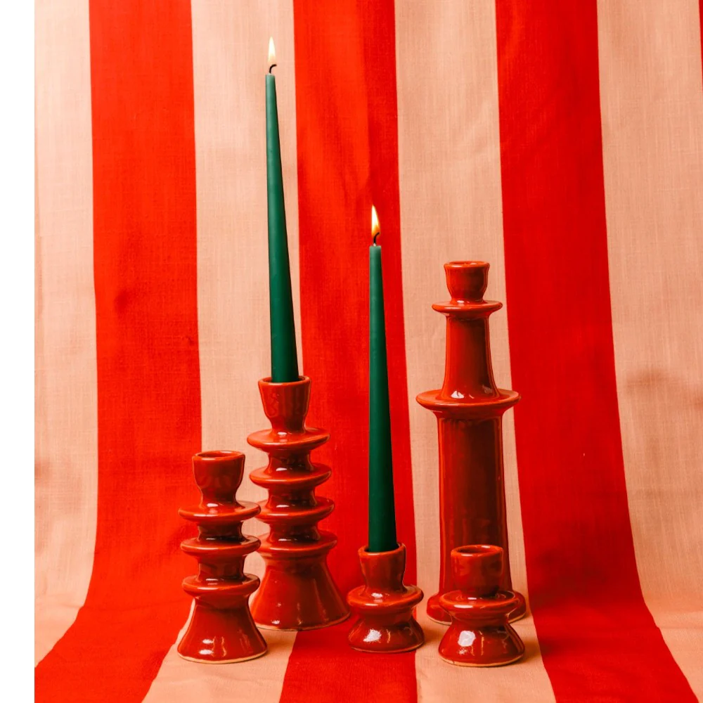 Tall Ceramic Candlestick - Image 4
