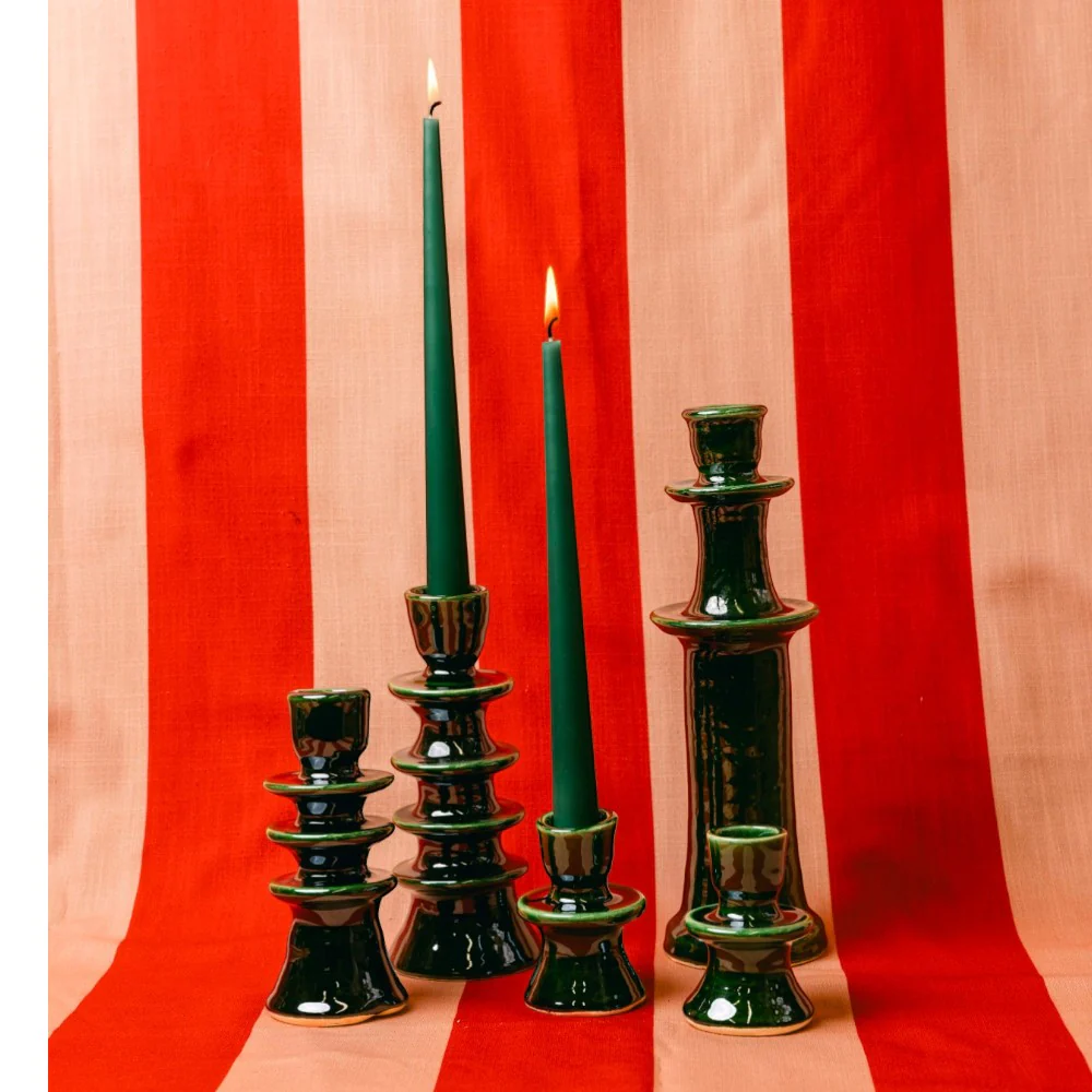 Tall Ceramic Candlestick - Image 8